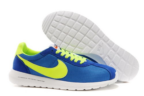 Nike Roshe Run Mens Shoes Lake Blue Yelow White Special Discount Code